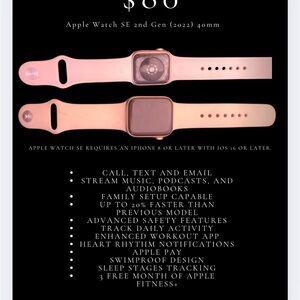 Apple Watch SE 2nd Gen 40mm - Rose Gold
